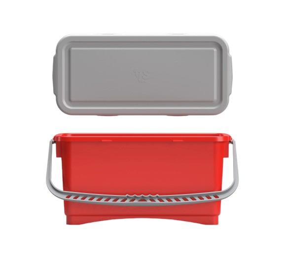 Luchtdichte emmer voor voorimpregnering - Met deksel - 20 l - Rood